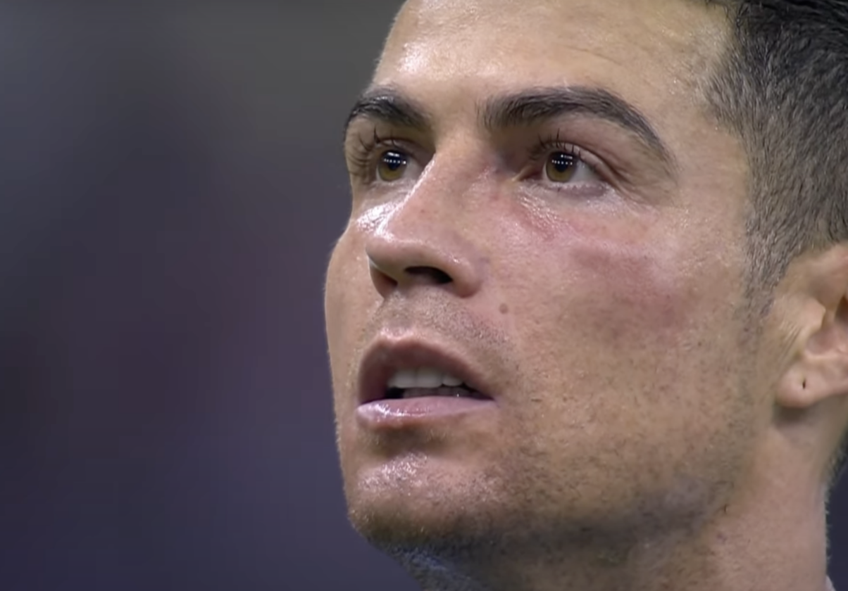 Watch Cristiano Ronaldo Hits Cameraman In Al Nassr Free Kick 