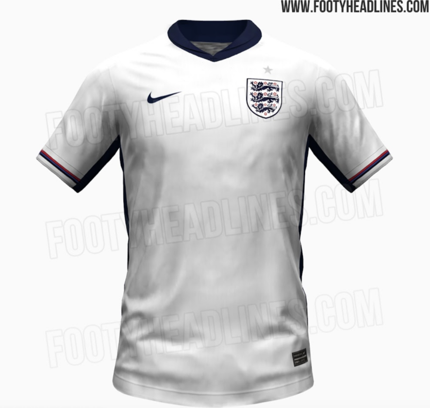 England's 2024 Euro Home Kit Unveiled (photos)